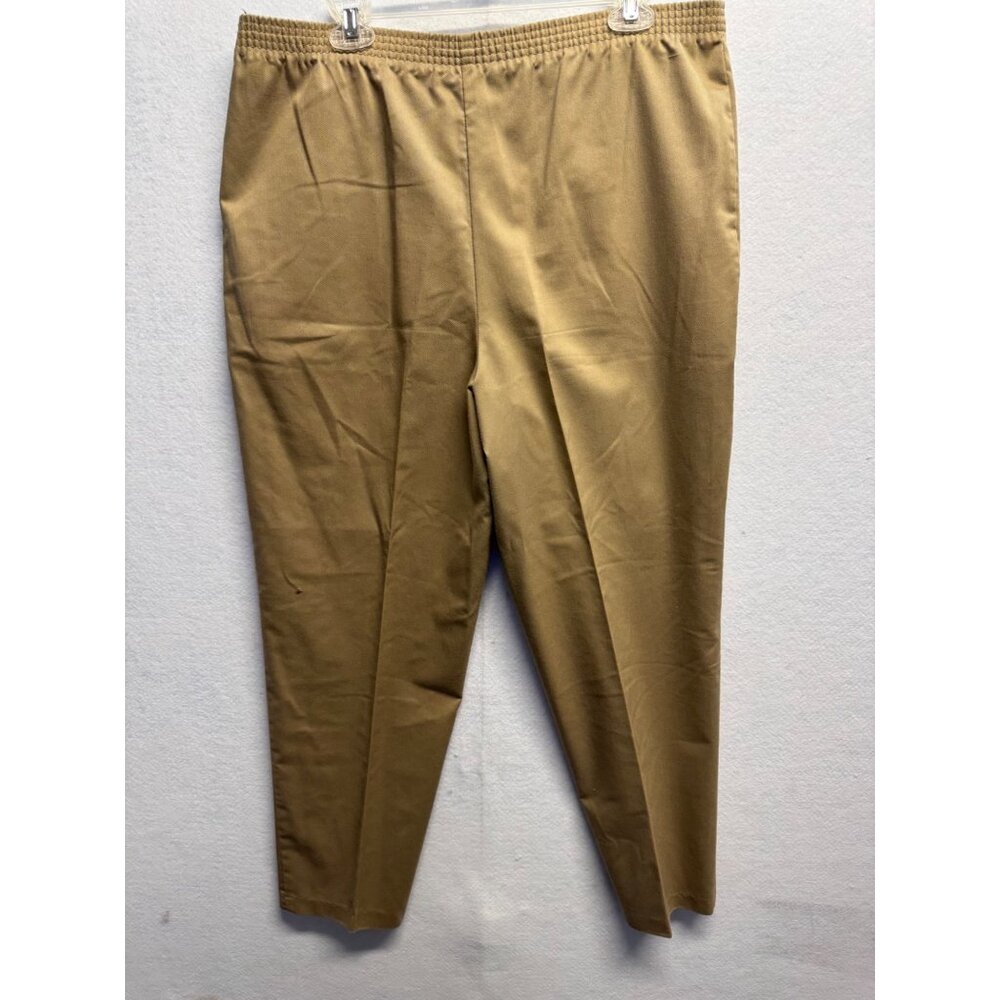 Levis Sportswear Womens Elastic Waist Tan Khaki Pants Size 14 - Picture 11 of 11